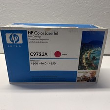 HP C9723A Magneta Magenta Toner Cartridge Genuine New OEM Sealed Box Fast Ship picture