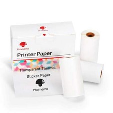 Phomemo Transparent Sticker Thermal Paper 50mm*3.5m Clear Self-Adhesive Label picture