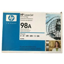HP 98A LaserJet Print Cartridge 92298A Genuine OEM Toner New Sealed Box picture