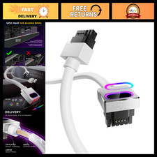 16PIN A-Type GPU PSU Extension Cable ARGB Light, 2000W Power, PC Power Cord for picture