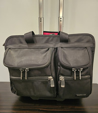 Mobil-IT Rolling Briefcase Laptop Bag Carry On 17x13x8 Black Wheeled picture