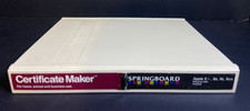 The Certificate Maker by Springboard Software for Apple II+,IIe,IIc,IIgs 1987 picture