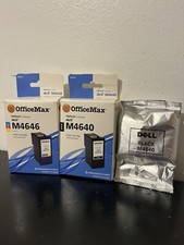 Office Max Dell Series 5 M4640 2 Black, M4646 1 Color High Yield Ink Cartridges picture