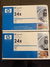 Lot of 2 NEW HP Hewlett Packard 24X Black Toner Cartridges Q2624X HP 1150 picture