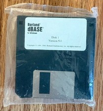 SEALED Borland dBASE for Windows Version 5.0 Set 7 3.5