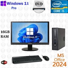 Windows 11 HP i5 3.2 ghz 16GB RAM 500GB SSD 20