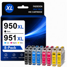 950XL 951XL Compatible Ink 8PK BK/C/M/Y for 8620 8625 8630 8610 251dw 276dw 8-PK picture