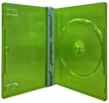 STANDARD Clear Dark Green Color Single DVD Cases Lot picture