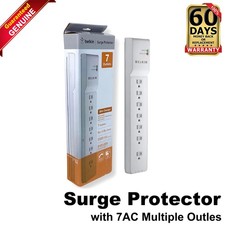 Lot of 5 HP Belkin BE107200-06 7-Outlet 6ft Surge Protector Power Strip AG290AA picture