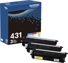 TN-431 3PK, Cyan, Magenta, Yellow, Standard Yield, Model: TN4313PK picture