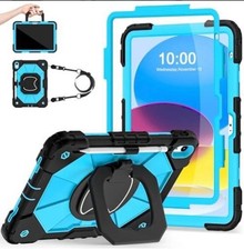 iPad 10th/11th Gen Case 10.9/11 Rotating Stand Strap Pencil Holder picture