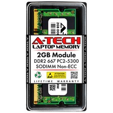 A-Tech 2GB PC2-5300 Laptop SODIMM DDR2 667 MHz 200pin Notebook Memory RAM 1x 2G picture