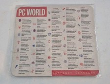 PC WORLD Vintage Windows 95 & Internet Glossary Mouse Pad New Sealed picture