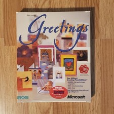 Microsoft Greetings v. 2001 Software, 2 Disc Set with Box picture