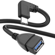 MEIRIYFA USB C to 3.0 Adapter, 90 Degree 3.1 C Male Black  picture