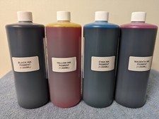 4 x T8581-T8584 COMPATIBLE PIGMENT INK REFILL EPSON WF-C20590 C20590 4000ML CYMK picture