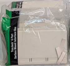 Lot of 5 Ortronics OR-40400056 TracJack 6-Port Surface Mount Interface Boxes picture