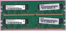 2GB 2x1GB QIMONDA PC2-4200 DDR2-533 HYS64T128020HU-3.7-B DESKTOP RAM MEMORY KIT picture