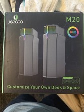 Jeecoo M20 2.0 Channel Computer Speakers, RGB, Bluetooth/USB, Black &H picture