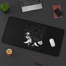 Samurai Cyberpunk 2077 Black White Gaming Desk Mat Mouse Pad Playmat picture