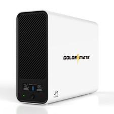 GOLDENMATE 1000VA/600W Lithium UPS Battery Backup & Surge Protector, White picture