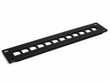 1U 10 Inch Rack Mount Passthru Plate Panel for Clean Rack Finish Cover picture