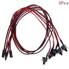 5x 50cm Power Switch Cable For Computer Cases Automatically Reset Push Button US picture