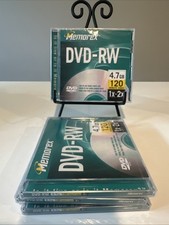 Sealed Memorex DVD-RW 4.7 GB 1X - 2X or 120 Minute Video Lot Of 4 picture
