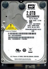 WD20NMVW-11AV3S4 S/N: WX31A DCM: HHMTJHKB WESTERN DIGITAL 2TB THAILAND JUL 2013 picture