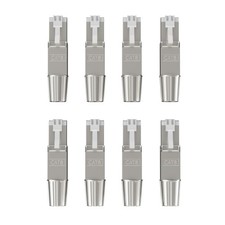SYSTON Cat8 RJ45 Connectors 8-Pack, Ethernet Cable RJ45 Plug Terminal Zinc Alloy picture
