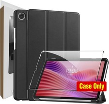 Lightweight Hard Shell Case with Screen Protector for Lenovo Tab One 8.7, Black picture