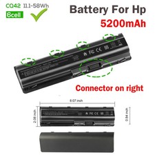 🧡LOT For HP 2000-425NR Laptop Battery MU06 MU09 593553-001 5200mAh Notebook PC picture
