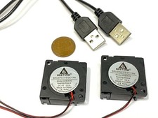 2x USB Blower 5v 30mm x 10mm 3cm dc quiet Cooling Fan Brushless 3010 2Pin picture