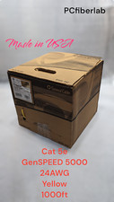 General Cable CAT 5E GenSpeed 5000 4P/24AWG COPPER 350Mhz Yellow - 1000 FT picture