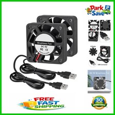 Dual 40mm USB Brushless Fans - 5V DC, 5500 RPM for Compact Cooling Solutions picture