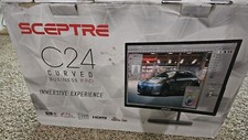 Sceptre C24Curved 75Hz Monitor *damaged*Black Screen Please Read Description picture