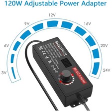 Variable Power Supply AC to DC Converter 100V-240V 5A 120W picture
