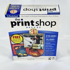 Broderbund 'The Printshop Deluxe Suite' ver 20, CD-ROM *NEW* picture