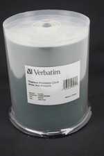 Verbatim 95254 Thermal Printable CD-R 52x 700Mb 80min 100 Pack picture