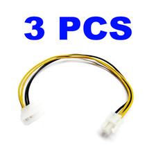 3 PCS Molex 5.25 to P4 ATX12V Cable for Power Supply Motherboard 4 Pin picture
