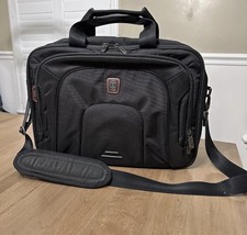 Tumi T-Tech T-Pass Laptop Briefcase Black Padded Shoulder Bag Multi Compartment picture