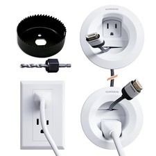 ECHOGEAR in-Wall Cable Management Kit for Power  Low Voltage Cords – Hide TV ... picture