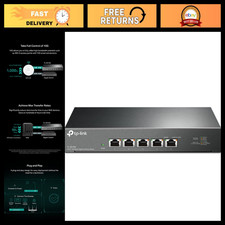 5-Port 10G Multi-Gig Unmanaged Ethernet Switch, High-Speed Network Hub, Plug & P picture