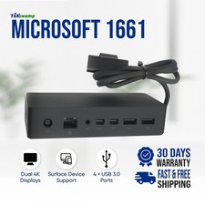 Genuine Microsoft 1661 Dock Station for Surface Pro X Book Go NO AC Adapter picture