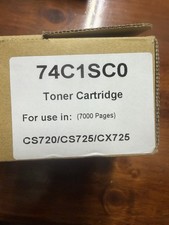 Lexmark 74C1SC0 ~ Lexmark Toner Cyan 7k CS720 CS725 CX725 Standard Yield Cartrid picture