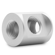 EKWB EK-Quantum Torque T-Splitter Fitting, 3x Female Ports, Satin Titanium picture