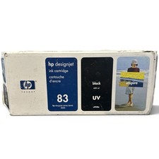 Genuine HP 83 Black UV Ink Cartridge 680ml C4940A DesignJet 5000 5500 EXP 2018 picture