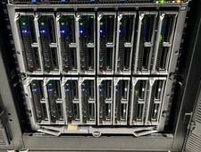 Dell PowerEdge M1000E Chassis W/ 16x M630 32x Intel v4 Processors 6x PSU 9x Fans picture