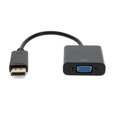 Genuine HP DisplayPort to VGA Video Adapter Cable Male to Female Black - AS615AA picture
