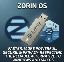 Zorin OS Linux Bootable USB | Live & Install | LATEST Version picture